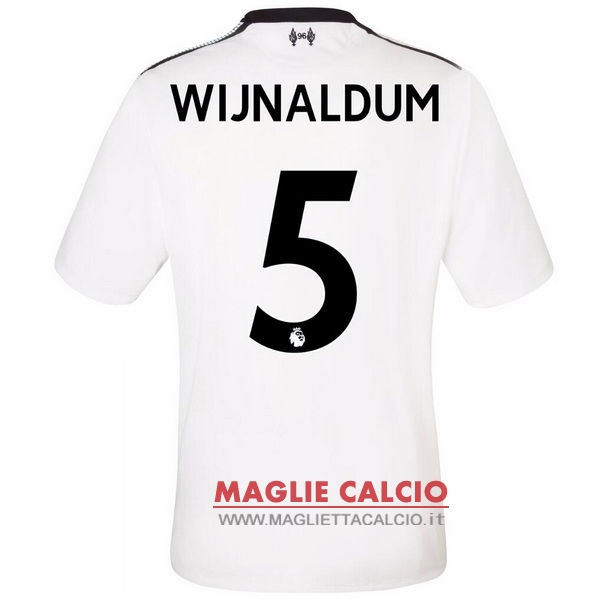 nuova maglietta liverpool 2017-2018 wijnaldum 5 seconda